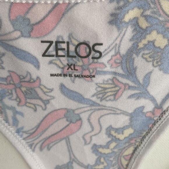 ZELOS Core Print Racerback Sports Bra, Size XL - Picture 4 of 9